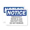 Signmission Emergency Water And Gas Shutoff Tool Do Not Remove, 10 in W x Rectangle, Plastic OS-2PACK-NS-P-710-L-11936 - alternate 1